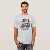 T-shirt voor mannen 250 jaar (Voorkant volledig)