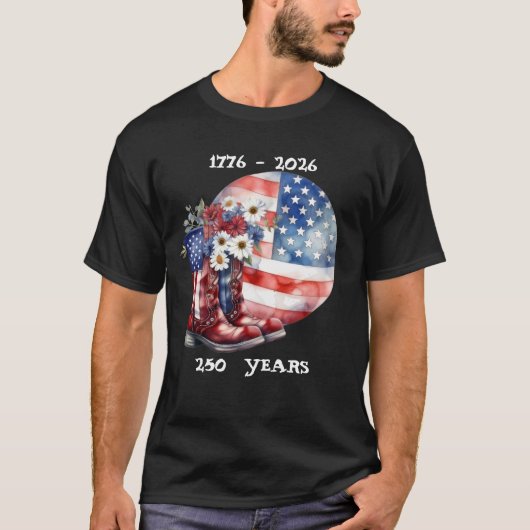 T-shirt voor mannen '250 jaar' (Voorkant)