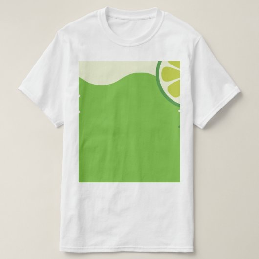 T-shirt voor mannen cocktail citroen (Design voorkant)