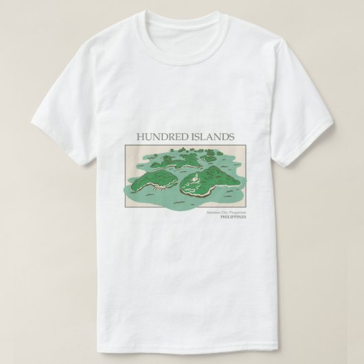 T-shirt voor mannen eiland (Design voorkant)