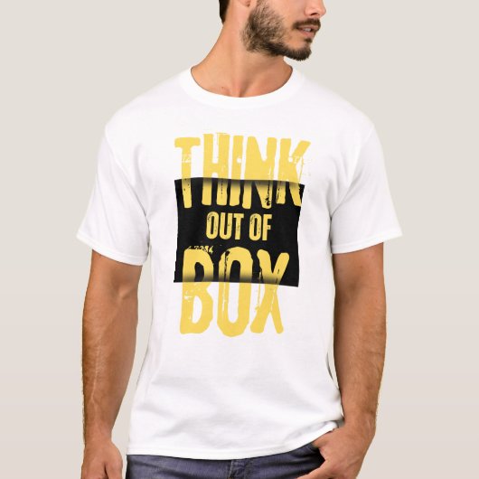 T-shirt voor mannen en vrouwen - DENK OUT OF THE B (Voorkant)
