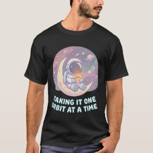 T-shirt voor mannen met astronaut - Een stap tegel