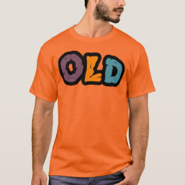 T-shirt voor mannen met basisdesign 'OUD'