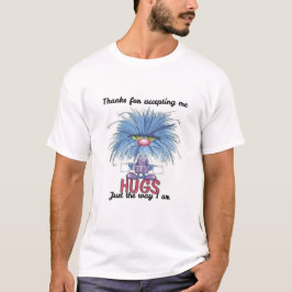 T-shirt voor mannen met 'Bedankt dat je me accepte