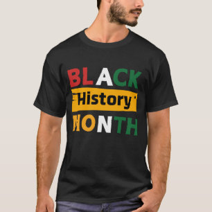 T-shirt voor mannen met Black History Month-erfeni