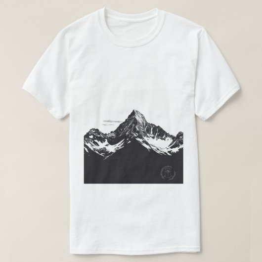 T-shirt voor mannen met een zwart-wit ontwerp (Design voorkant)