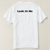 T-shirt voor mannen met een zwart-wit ontwerp (Design achterkant)