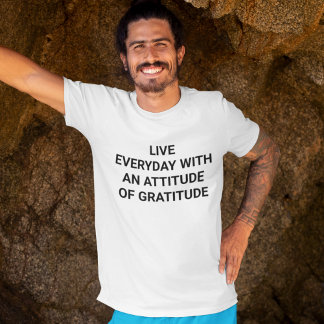 T-shirt voor mannen met het thema Dankbaarheid in 