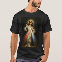 T-shirt voor mannen met Jezus van de Goddelijke Ba