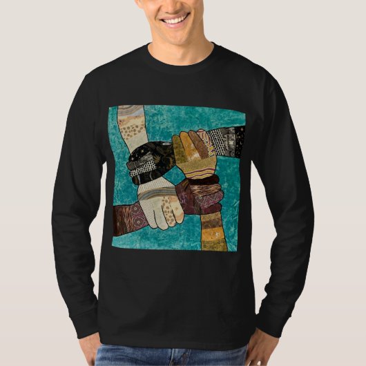 T-shirt voor mannen met sterke verbindingen (Voorkant)