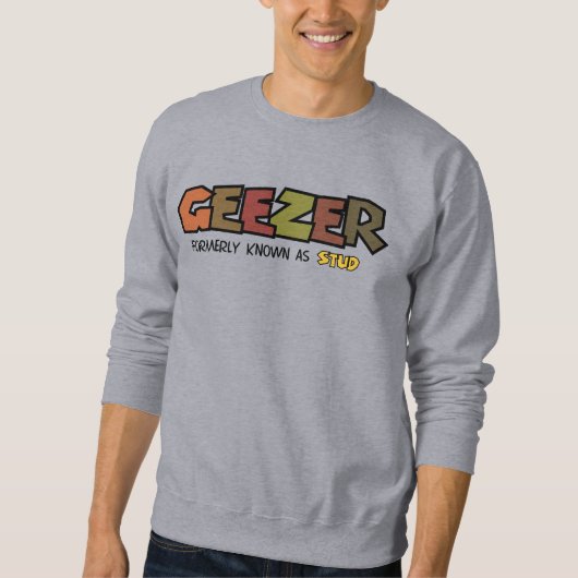 T-shirt voor mannen met tekst 'Ouwe vent' (Voorkant)