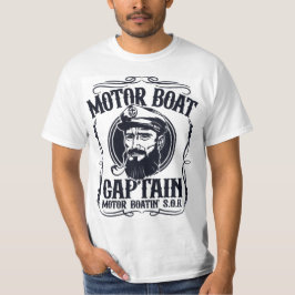 T-shirt voor mannen Motorbootkapitein