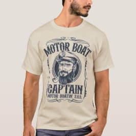 T-shirt voor mannen Motorbootkapitein