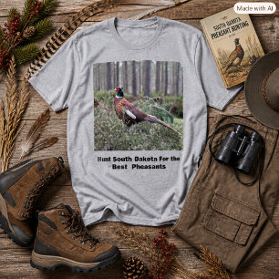 T-shirt voor mannen over fazantenjacht in South Da