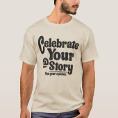 T-shirt voor mannen - Typografie T-shirt (Voorkant)