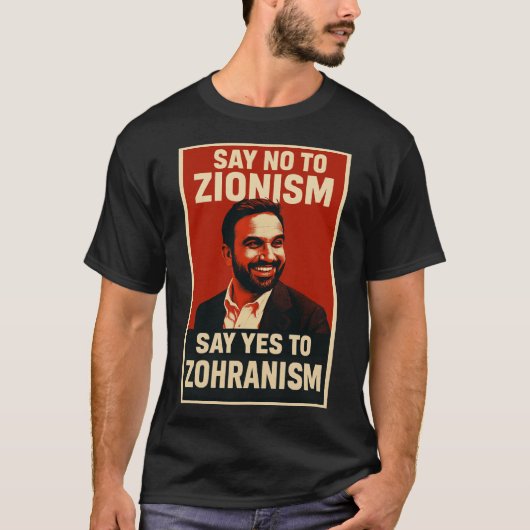 T-shirt voor mannen van Zohran Mamdani (Voorkant)