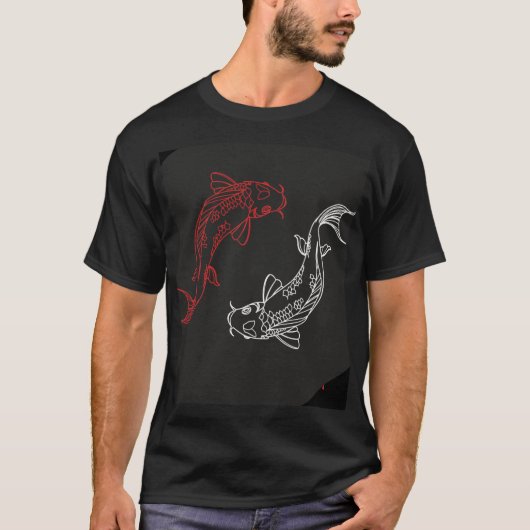 T-shirt voor mannen vis ontwerp (Voorkant)
