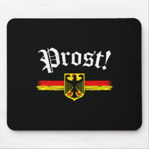 T-shirt voor mannen vrouwen Duitse vlag Prost vint Muismat
