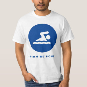 T-shirt voor mannen zwembad