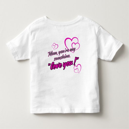 T-shirt voor meisje of jongen (Achterkant)