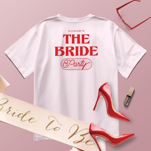 T-shirt voor Meisje van de Bruid Bachelorette-fees