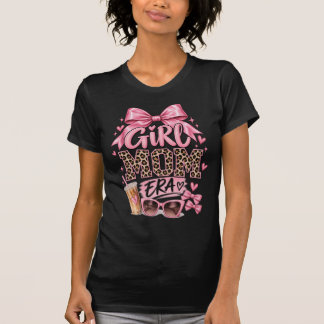 T-shirt voor meisjes en moeders | Roze luipaardpri