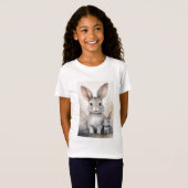 T-shirt voor meisjes met Schattigee konijnen (Voorkant volledig)