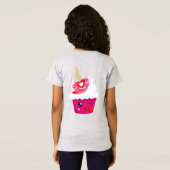 T-shirt voor meisjes met twee zijden (Achterkant volledig)