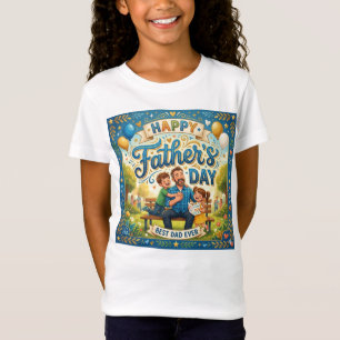 T-shirt voor meisjes voor Vaderdag