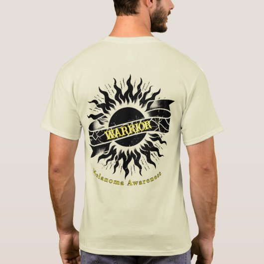 T-shirt voor Melanoomstrijder (Achterkant)
