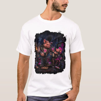 T-shirt 'Voor mijn vader, punkvarken'