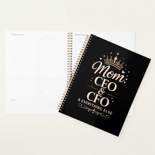 T-shirt voor Moeder CEO & CFO – Grappig Moederdag  Planner (Display)
