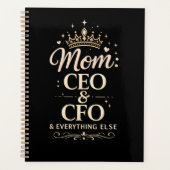 T-shirt voor Moeder CEO & CFO – Grappig Moederdag  Planner (Voorkant)