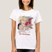 T-shirt voor moederschap: hou van je eeuwig (Voorkant)