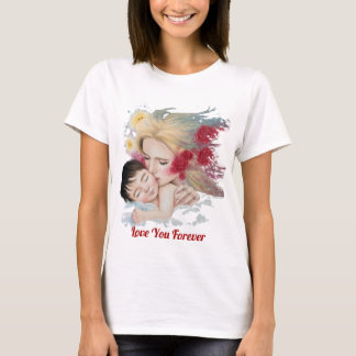 T-shirt voor moederschap: hou van je eeuwig