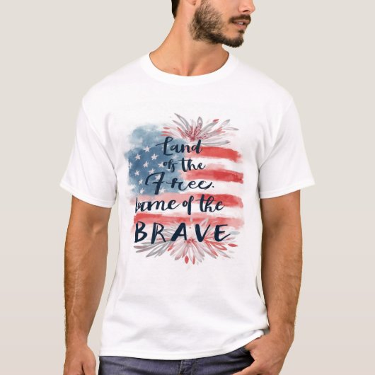 T-shirt voor moedige Amerikaanse staatsburgers (Voorkant)