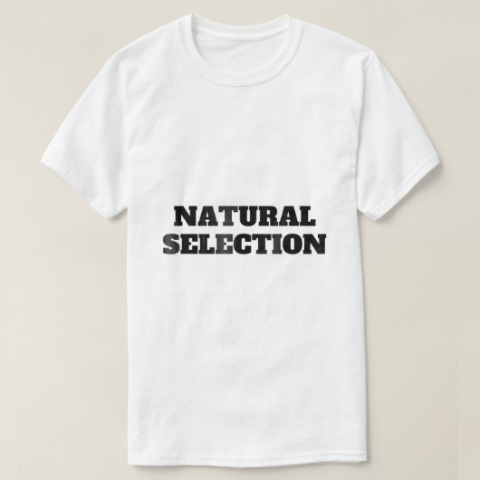 T-shirt voor natuurlijke selectie van vrouwen Mann (Design voorkant)