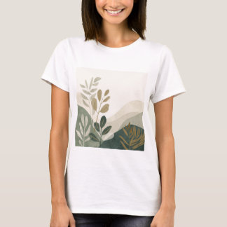 T-shirt voor natuurminnende vrouwen - aardse tee