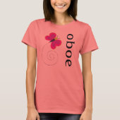  T-shirt voor Oboe (Voorkant)