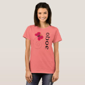  T-shirt voor Oboe (Voorkant volledig)