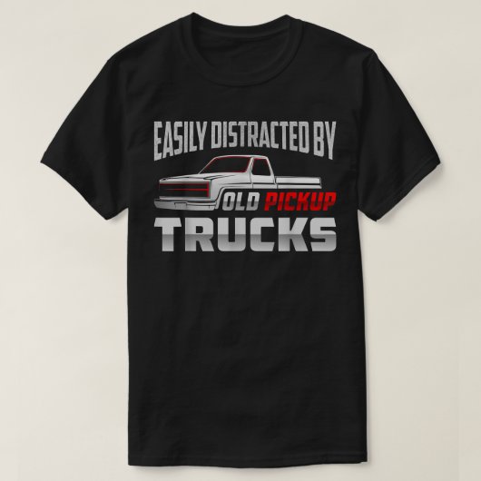 T-shirt voor oldtimer vrachtwagens gemakkelijk afg (Design voorkant)