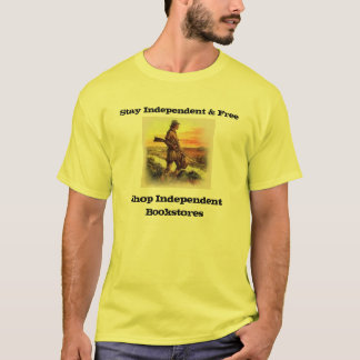 t-shirt voor onafhankelijke en gratis boekhandel