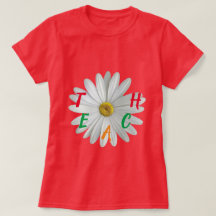 T-Shirt voor ONDERWIJZER - WITTE MARGRIET - BLIJF