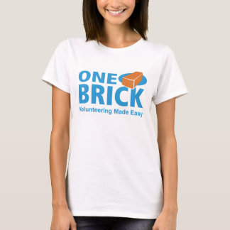 T-shirt voor 'One Brick'-Logo voor vrouwen