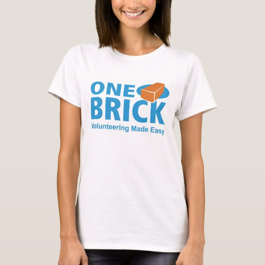 T-shirt voor 'One Brick'-Logo voor vrouwen (Voorkant)