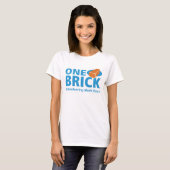 T-shirt voor 'One Brick'-Logo voor vrouwen (Voorkant volledig)