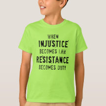 T-shirt voor onrecht en plicht voor kinderen