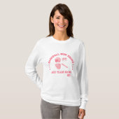 T-shirt voor op maat gemaakte honkbalmoeder squad  (Voorkant volledig)
