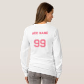 T-shirt voor op maat gemaakte honkbalmoeder squad  (Achterkant volledig)