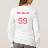 T-shirt voor op maat gemaakte honkbalmoeder squad  (Achterkant)